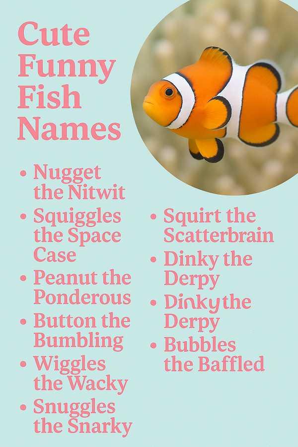 Cute Funny Fish Names